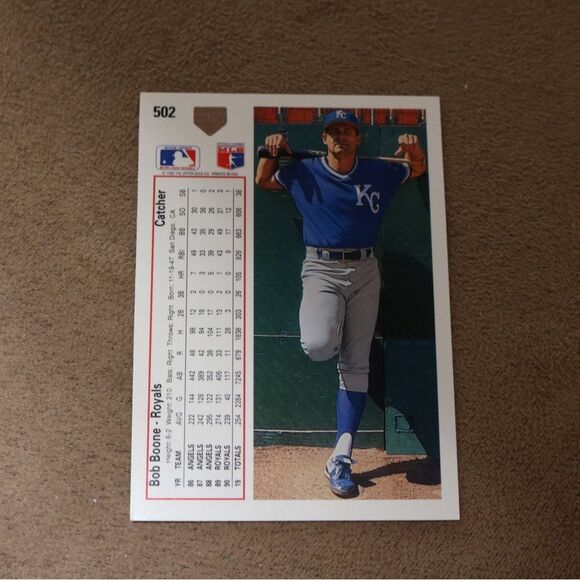 Bob Boone #502 Baseball Card - Picture 2 of 2